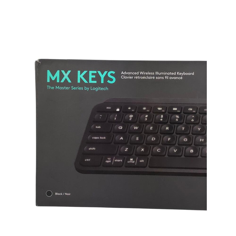 Logitech MX Keys Advanced Wireless Illuminated Keyboard Black With Dongle - Picture 4 of 10